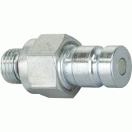 AH654, Regular Hydraulic Coupler, Male Half, SAE #4