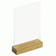 Porte visuel Base Bois Format A7 Portrait