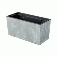 Prosperplast - Jardinière de balcon URBI CASE BETON EFFECT - 39,5x18,5x19,5 cm, béton - gris plastique ZA4098