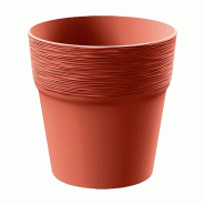 Prosperplast - Pot FURU - 12,2x12,2x12,2 cm, coloris Cuivre - cuivre plastique polypropylène ZA3289
