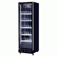Romux® Professional Vitrine Réfrigérée MD 1 Porte Noir 450 Litres avec éclairage LED Ventilées | Réfrigération Verticale Positive - 8435811805414