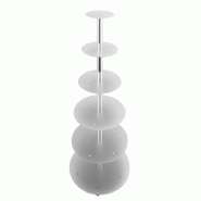 Schneider - Présentoir à gâteaux à étages, 6 étages, argent - argenté aluminium 146006