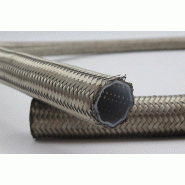 Tuyau de transfert PTFE lisse - 2 tresses - Référence TITEF12012012 - Ø intérieur 12,7 mm_0