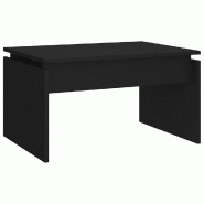 VidaXL Table basse noir 68x50x38 cm bois d'ingénierie Modèle Atlas Infinite Bois - 808333