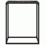 VidaXL Table console Noir 60x35x75 cm Verre trempé Modèle Zenith Advance Plus - 322806