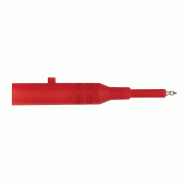 CHAUVIN ARNOUX - Pointe de touche rouge amovible avec ergot de verrouillage pour Testeur ou Sonde de télécommande - 600V CAT IV - pour CA 745, TX01, sonde de commande déportée
