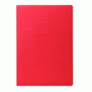 Clairefontaine Lot de 10 Cahier piqué Crok'Book de 24 feuilles de papier croquis blanc, 90 g/m², 17x22, couverture coloris rouge - 3329680603316