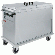 Diamond - Chariot bain marie 3x GN 1/1, 3 T°, couvercles, armoire porte basculante - réf. CTBM/3C-TD - AKS-CTBM/3C-TD