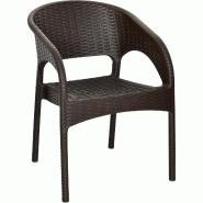 Fauteuil PANAMA polypropylène - extérieur - monobloc renforcé - réf. 00670081BCR Fauteuil PANAMA polypropylène - extérieur - monobloc renforcé - réf. 00670081BCR