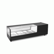 Gasfrit- Vitrine réfrigérée en acier inoxydable pour tapas 4 plateaux - gfh120