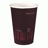 Gobelet en carton imprimé - 12cl - Lot de 80 - Design original et matière biosourcée