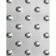 Plaque podotactile en t?Le inox satin? 316 ep. 1,5 mm en 458 x 420 mm 6 trous Plaque podotactile en t?Le inox satin? 316 ep. 1,5 mm en 458 x 420 mm 6 trous