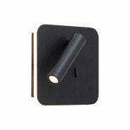 ROSSINI ILLUMINAZIONE My Way - Applique Led 9W Orientable, Lumière 3000K, Finition Noire, Design Moderne En Aluminium, Idéale Pour Lire - Groupe Ros
