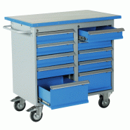 Servante mobile 10 tiroirs - Hauteur 900mm - Largeur 1025mm - Profondeur 600mm - Poids 121kg_0