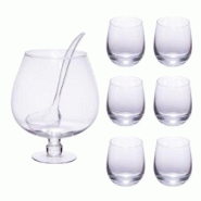 Service à Punch 5,5L 8 pièces - 550 cl Transparent Rond Verre Table Passion - transparent verre 3106233140098 Service à Punch 5,5L 8 pièces - 550 cl Transparent Rond Verre Table Passion - transparent verre 3106233140098