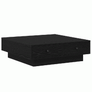 VidaXL Table basse Chêne noir 90 x 90 x 28 cm Bois d'ingénierie Modèle Boreal Loft - 868804