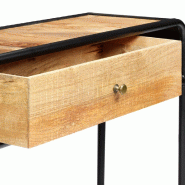 VidaXL Table console 118 x 30 x 75 cm Bois de manguier massif Modèle Luna Confort - 248102XL