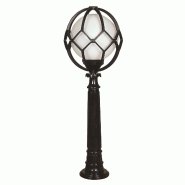 WellHome - Lampe d'extérieur 35 x 35 x 110 cm en ABS noir - noir WH4751