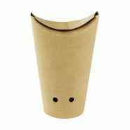 Étui à frites refermable NOVABOX carton kraft 325 ml - Snacking à emporter - Lot de 1000 - marron en carton GCR48 Étui à frites refermable NOVABOX carton kraft 325 ml - Snacking à emporter - Lot de 1000 - marron en carton GCR48