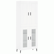 Helloshop26 - Buffet bahut commode armoire meuble de rangement organisateur cuisine salle de séjour salon haut 69,5 x 34 x 180 cm 02_0032522 - 300021