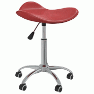 Helloshop26 - Chaise fauteuil siège de bureau informatique étude similicuir  rouge 02_0024060 - rouge acier 3000214662718