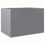 Helloshop26 - Jardinière bac lit surélevé plantes fleurs terrasse jardin argenté 62 x 40 x 39 cm acier galvanisé Argent 02_0038076 - 3000214066585 Helloshop26 - Jardinière bac lit surélevé plantes fleurs terrasse jardin argenté 62 x 40 x 39 cm acier galvanisé Argent 02_0038076 - 3000214066585
