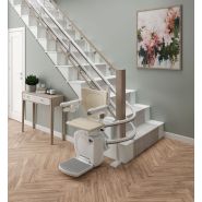 Monte-escalier avec double rail idéal pour les escaliers en colimaçon, tournants - Handicare double-rail 4000_1