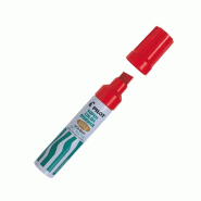 Pilot Lot de 12 Marqueur permanent SCA-6600, pointe biseau extra-large, encre rouge - rouge 002433