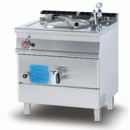 Redcook Casserole indirecte à gaz 50 L avec remplissage automatique, cuve inox, structure inox, 80x70,5x90 cm, modèle PI50A-78G - 1878