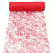 Starpak Ruban décoratif « Sizoflor » 25 m x 30 cm rouge - rouge polyester 37062