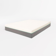 THE WHITE STONE Chronos | Matelas 90x200 à ressorts ensachés et mousse mémoire | H 25 cm | Antiallergique | Respirant | Housse amovible | Classe 1