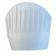 Toque continental airlaid blanc H 23cm par 10