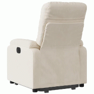 VidaXL Fauteuil inclinable beige tissu microfibre Modèle Rermelis - 3204934