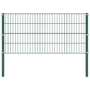 Vidaxl panneau de clôture avec poteaux fer 1,7 x 0,8 m vert 144933 Vidaxl panneau de clôture avec poteaux fer 1,7 x 0,8 m vert 144933
