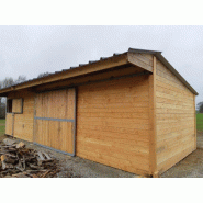 Module box et abri avec retour - BOX034 - 100% bois français, épaisseur 48mm