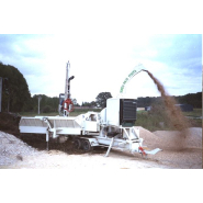 Broyeur à 6 couteaux radiaux de 600 mm sur remorque routière avec grue - SUPER-PAIN 1700TA 300CV Broyeur à 6 couteaux radiaux de 600 mm sur remorque routière avec grue - SUPER-PAIN 1700TA 300CV