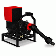 EBERTH Générateur à prise de force 27,5 kVA, groupe électrogène de secours AVR, 3x230V / 2x400V IP44, 1-3/8" 6 dents, attelage 3 points, 40 CV -