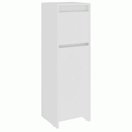 Helloshop26 - Armoire de salle de bain rangement chic 30 x 30 x 95 cm en bois d'ingénierie blanc 02_0047735 - blanc Bois massif 3000234935366