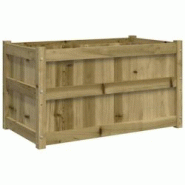 Helloshop26 - Jardinière bac lit surélevé plantes fleurs terrasse jardin d'extérieur 90 x 50 x 50 cm bois de pin imprégné marron 02_0038567 - 30 Helloshop26 - Jardinière bac lit surélevé plantes fleurs terrasse jardin d'extérieur 90 x 50 x 50 cm bois de pin imprégné marron 02_0038567 - 30