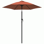 Helloshop26 - Parasol 200 x 211 cm aluminium terre cuite 02_0008731 - aluminium 3000465347761