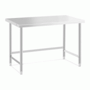 Helloshop26 - Table de travail acier inoxydable plan de travail en inox plan de travail table de travail cuisine 120 x 60 cm 91 kg 14_0005137 - 300022 Helloshop26 - Table de travail acier inoxydable plan de travail en inox plan de travail table de travail cuisine 120 x 60 cm 91 kg 14_0005137 - 300022