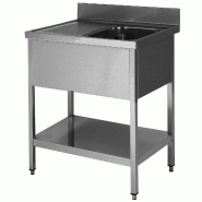 ITALCONCEPT L2G Plonge Inox 304 Demontable, 1 Bac  850mm x 1000mm x 600 mm - 3616350023834
