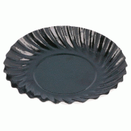 Mini assiette ronde carton noir Ø8,8cm - par 100