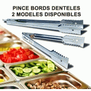 Pince a bords denteles avec etau et drainage