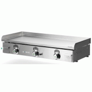 Plancha à gaz NOVO-SNACK lisse en ACIER rectifié - L1000 | Mainho - NS100N