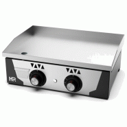 Plancha à gaz professionnelle plaque 15mm revêtement chrome 8000w - PPLC6100CR