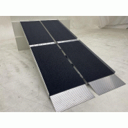 Rampe d'accès en aluminium 350 kg - 2100 x 760 mm - largeur utile 730 mm - Pliable en 4 sections MW Tools ARP20210