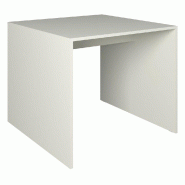 Table de présentation Vertigo blanc mat 90x90x76cm