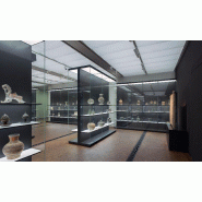 Vitrine haute muséographique  sur mesure et fabriquée en France