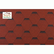 63 m² de feutre bitumé tuiles rouges/noires (21 paquets de 3 m²)